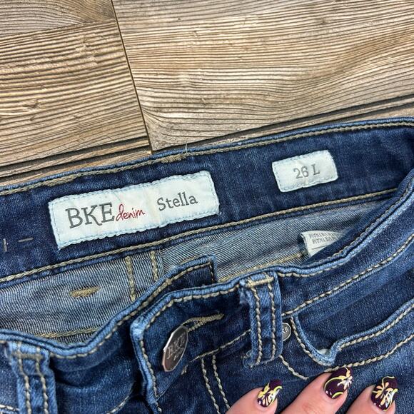 y2k Low Rise BKE Denim Stella Jeans - size 26 long - Picture 8 of 8